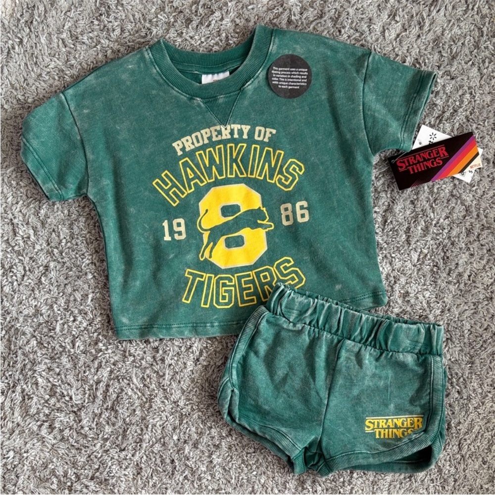 ✨$10✨NWT•Stranger Things•Toddler Shirt & Short Set| 18m